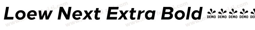 Loew Next Extra Bold 超粗体字体转换
